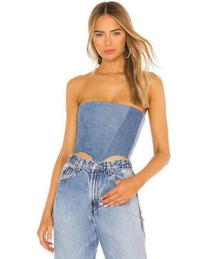 SAMI MIRO VINTAGE Corset Top - Blue