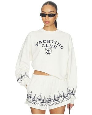 Beach Riot Devyn Oversized Sweatshirt - White