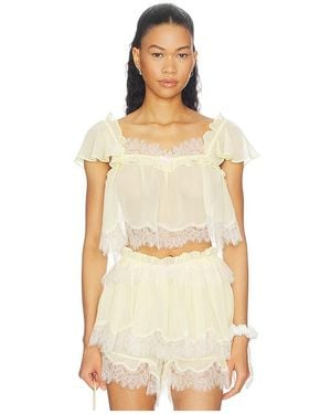 For Love & Lemons Oberteil Chante - Natur