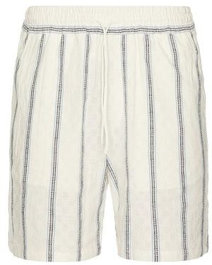 Les Deux Harry Check Dobby Shorts - White