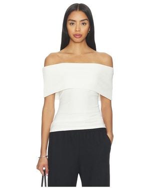 PAIGE Rosarita Top - White