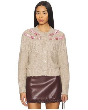 LoveShackFancy Cardigan Clementian - Natur