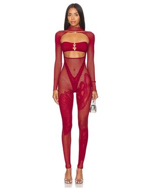 Poster Girl Mono Con Chal Risque En Talla En - Rojo