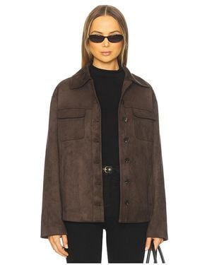 Tularosa Irene Faux Suede Jacket - Brown