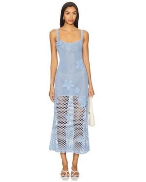 Devon Windsor Vestido Solla En Color Azul Talla En
