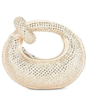 JW PEI Abacus Artificial Crystal Mini Top Handle - White