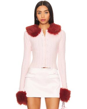 GUIZIO Chaqueta De Punto Heart En Color Rosado Talla (También En Xs) - Blanco