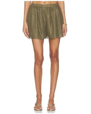 Cami NYC Riviera Metallic Chiffon Short - Green