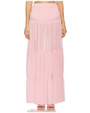 Camila Coelho Yara Maxi Skirt - Pink