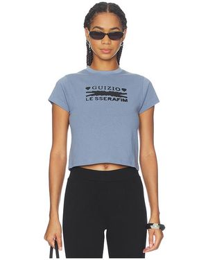 GUIZIO X Revolve X Le Sserafim Hearts Tee - Blue