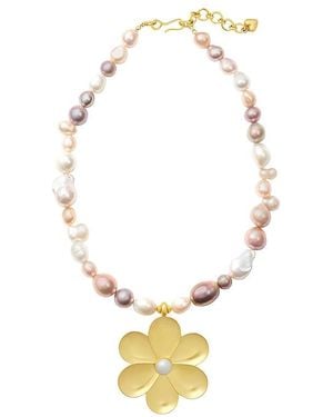 Brinker & Eliza Flora Necklace - White