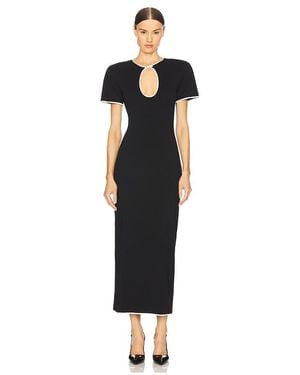 ROWEN ROSE Maxikleid Mit Cut-Outs - Schwarz