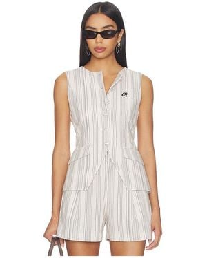 Malbon Top Chaleco Keily En Color Crema Talla (También En Xs, S, M, Xl) - Blanco