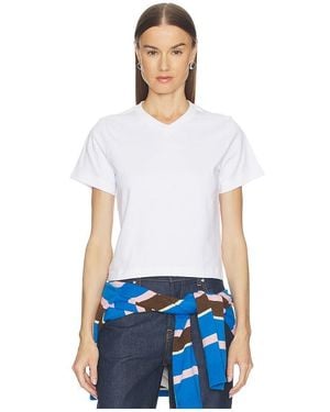 GRLFRND V-Neck Boy Tee - White