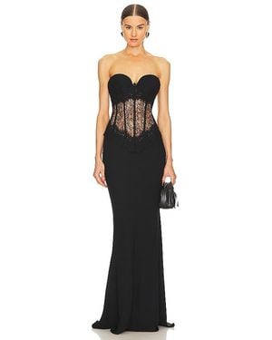 Rasario Corset Gown - Black