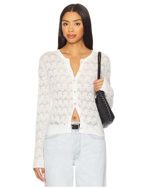 Vince Cardigan Aus Spitze Mit Muster - Weiß