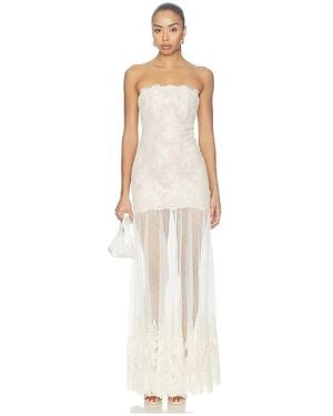 retroféte Vespera Lace Dress - White
