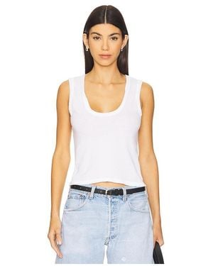 PERFECTWHITETEE Khara Scoop Tank - White