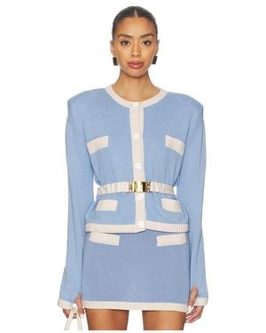 ROWEN ROSE Knit Cardigan - Blue