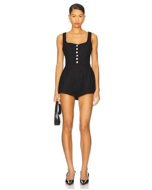 Lovers + Friends Tweed Josephine Romper - Black