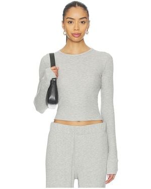 ÉTERNE Warmes Langarmshirt - Weiß