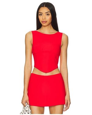Amanda Uprichard Bellini Top - Red