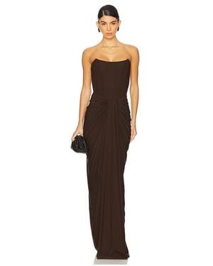 Deme by Gabriella Pearl Gown - Brown