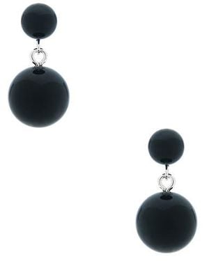 Casa Clara Pendientes Largos True En Color Negro Talla