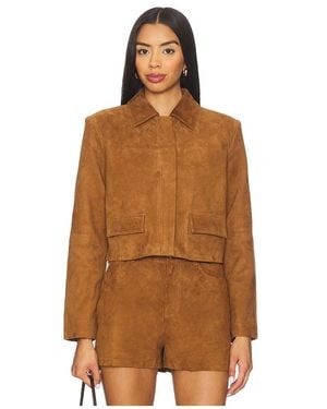 Cami NYC Sullivan Suede Jacket - Brown