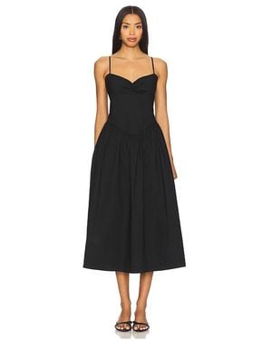 Camila Coelho Moroccan Midi Dress - Black