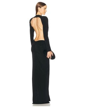 Michael Costello X Revolve Lucci Rhinestone Gown - Black