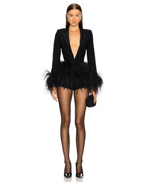 Michael Costello X Revolve Raisa Romper En Color Negro Talla (También En Xxs, Xs)