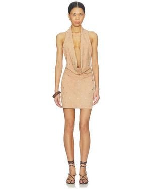 Urban Outfitters Liv Studded Dress - Natural