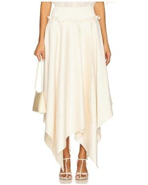 AKNVAS Vera Satin Skirt - Natural