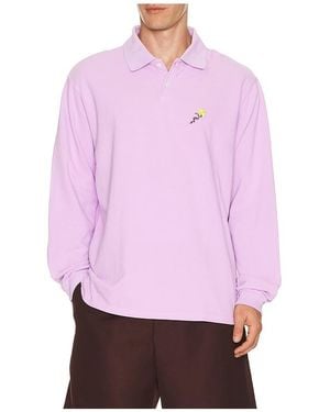 vowels Polohemd L/S - Pink