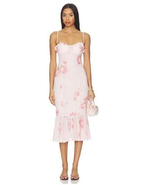 MAJORELLE Jules Midi Dress - White