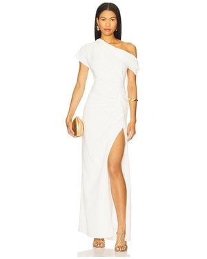 Jonathan Simkhai Drapiertes Midikleid Kally - Weiß