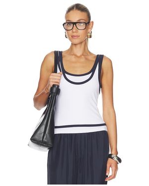 Hudson Jeans Layered Tank Top En Color Blanco Talla (También En S, Xs, M, Xl)