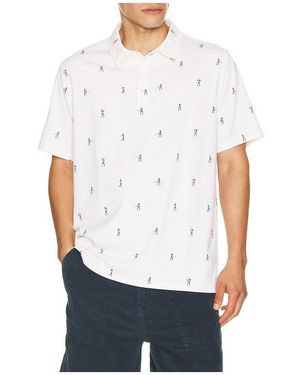EASTSIDE GOLF Snap Placket Polo - White