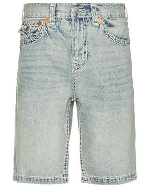 Shorts True Religion De Malla Con Logo - Azul Marino Para Hombre