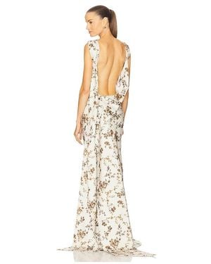 SAU LEE Callie Gown - White