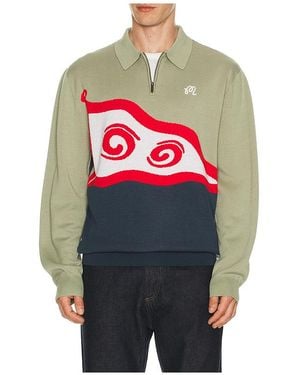 Malbon Jersey En Color Azul Talla (También En S, M) - Gris