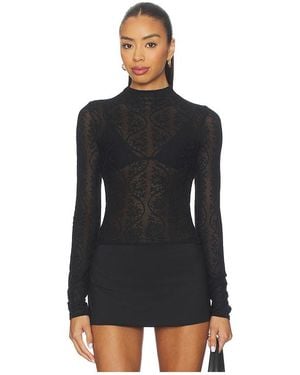 SNDY'S Rhea Lace Top - Black