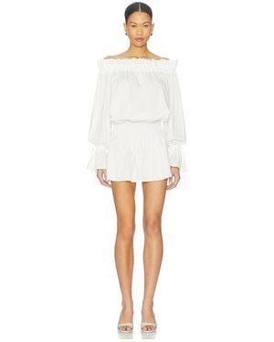 MORE TO COME Inara Mini Dress - White