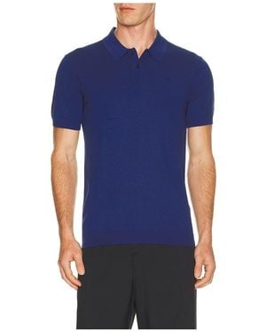 J.Lindeberg Ridge Knitted Polo - Blue