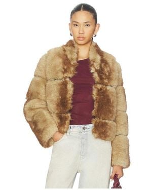 Apparis Sai Mink Coat - Brown