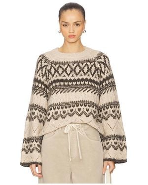 Sanctuary Jersey Fairisle En Talla (También En Xs) - Neutro