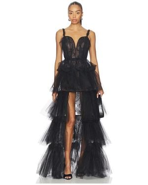 AKNVAS X Revolve Alfhild Bustier Tiered Gown - Blue