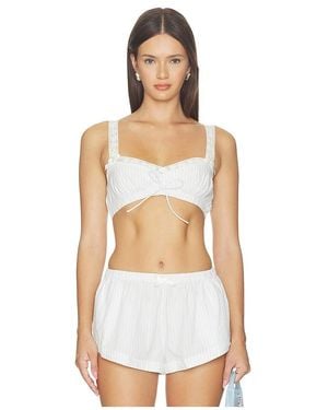 For Love & Lemons Bustier Trixie - Weiß
