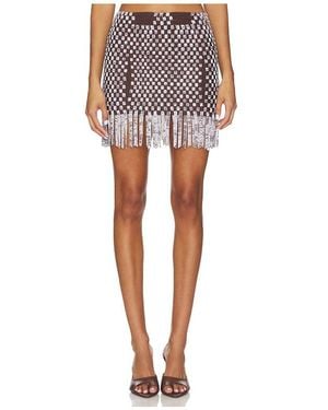 Isa Boulder Shortline Weave Skirt - Multicolor
